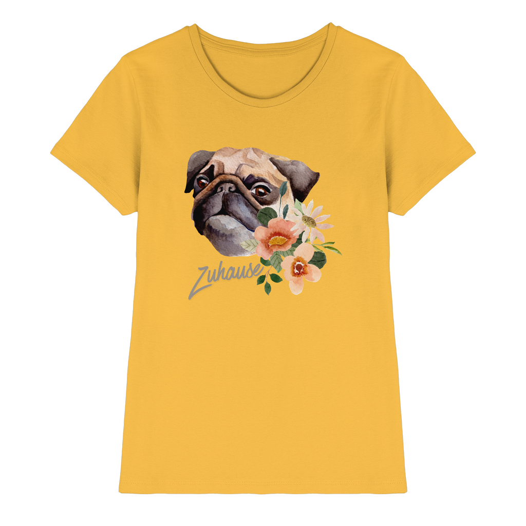Zuhause Mops T-Shirt
