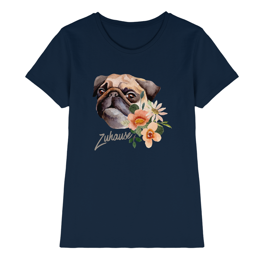 Zuhause Mops T-Shirt