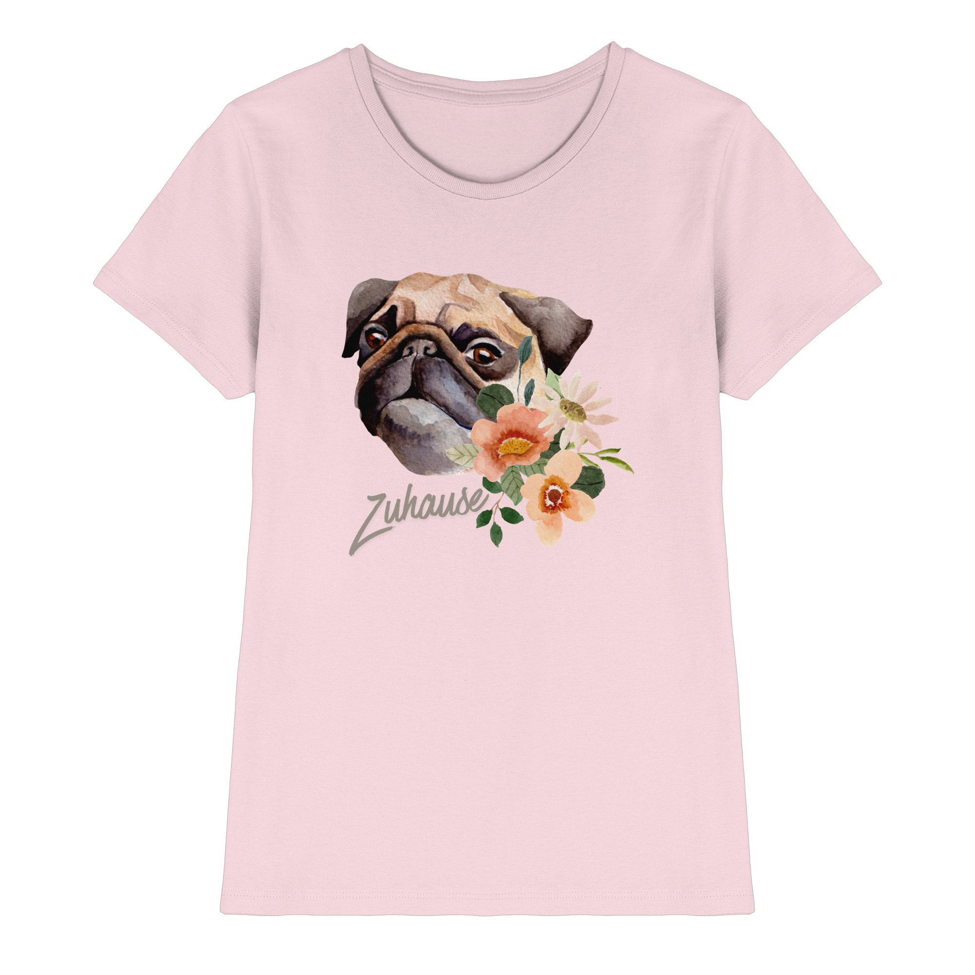 Zuhause Mops T-Shirt