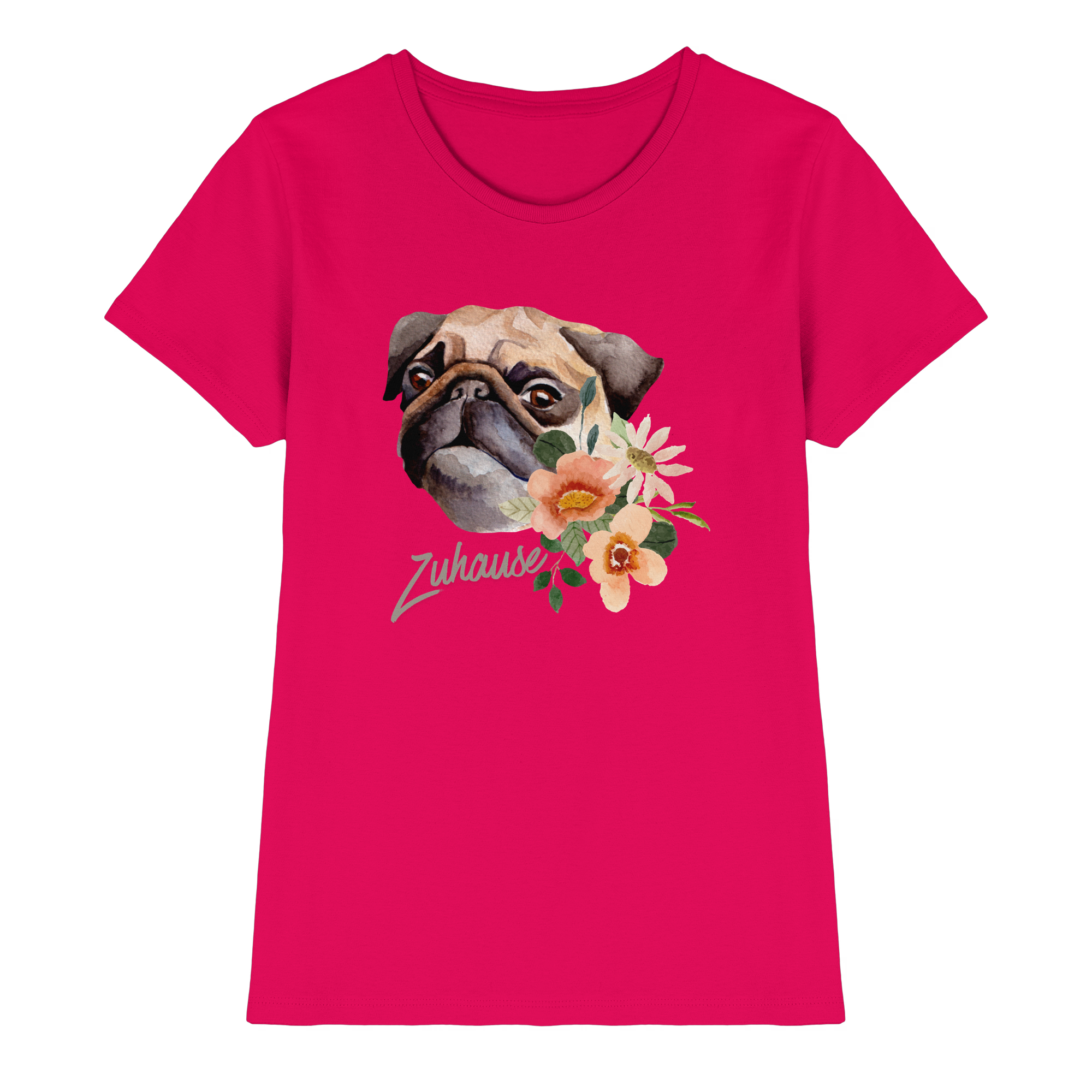 Zuhause Mops T-Shirt