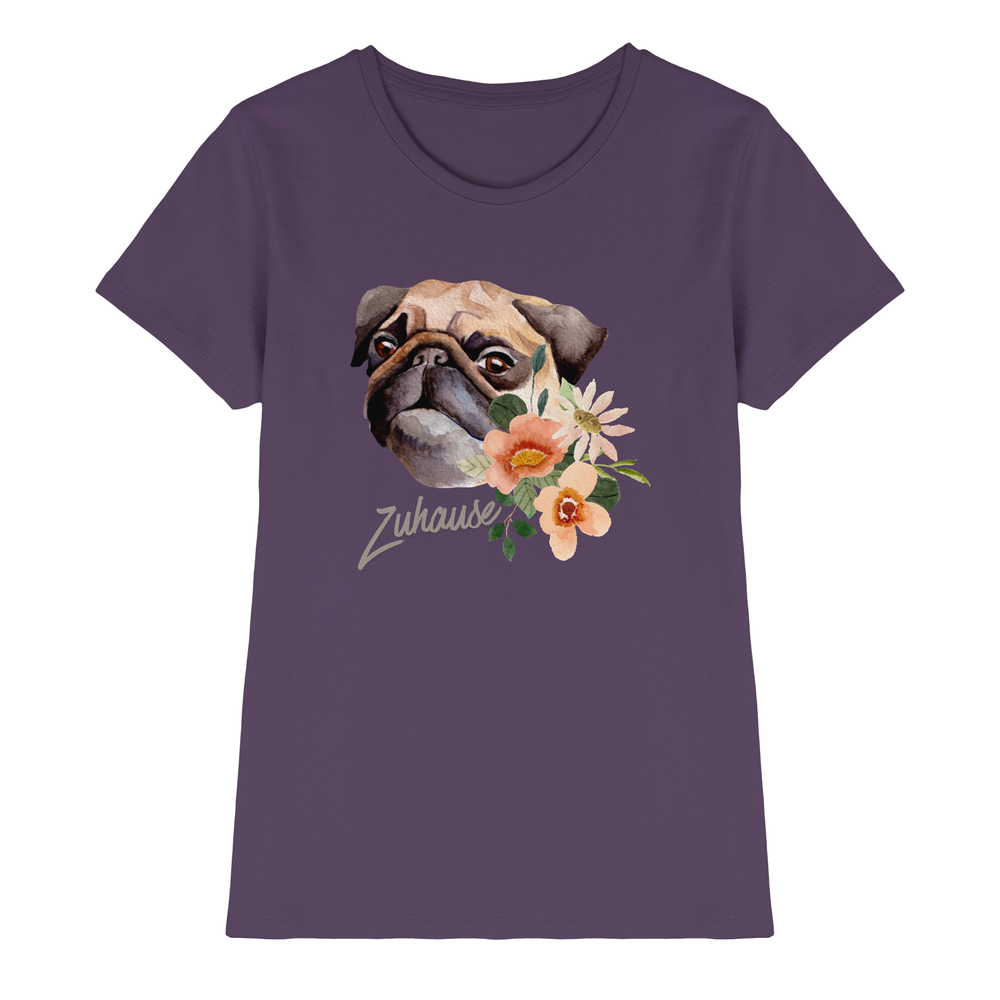 Zuhause Mops T-Shirt