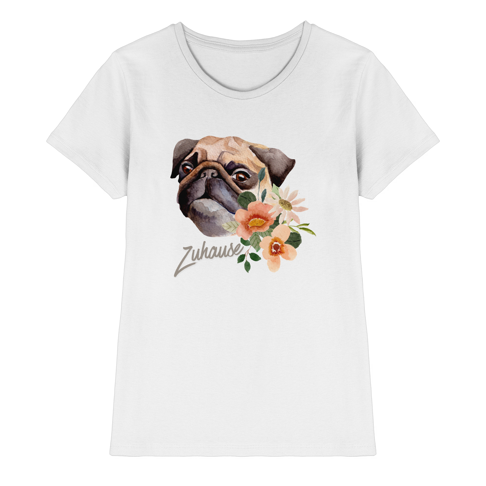 Zuhause Mops T-Shirt